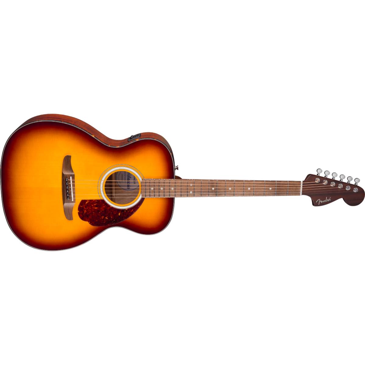 Fender California Deluxe Monterey E Acoustic Guitar Honey Sunburst w/ Pickup - 0974650542