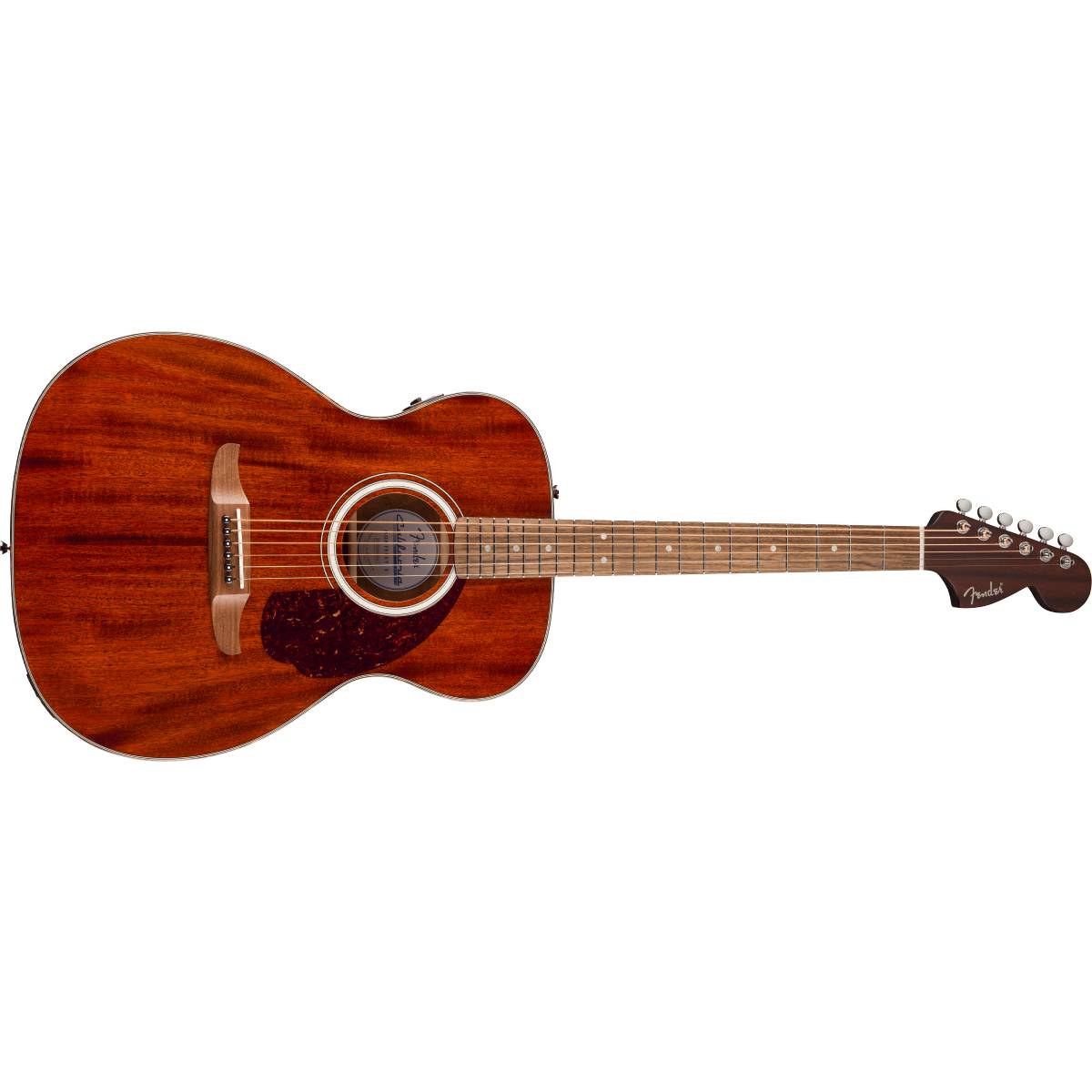 Fender California Deluxe Monterey E Mahogany Acoustic Guitar Natural w/ Pickup - 0974652521