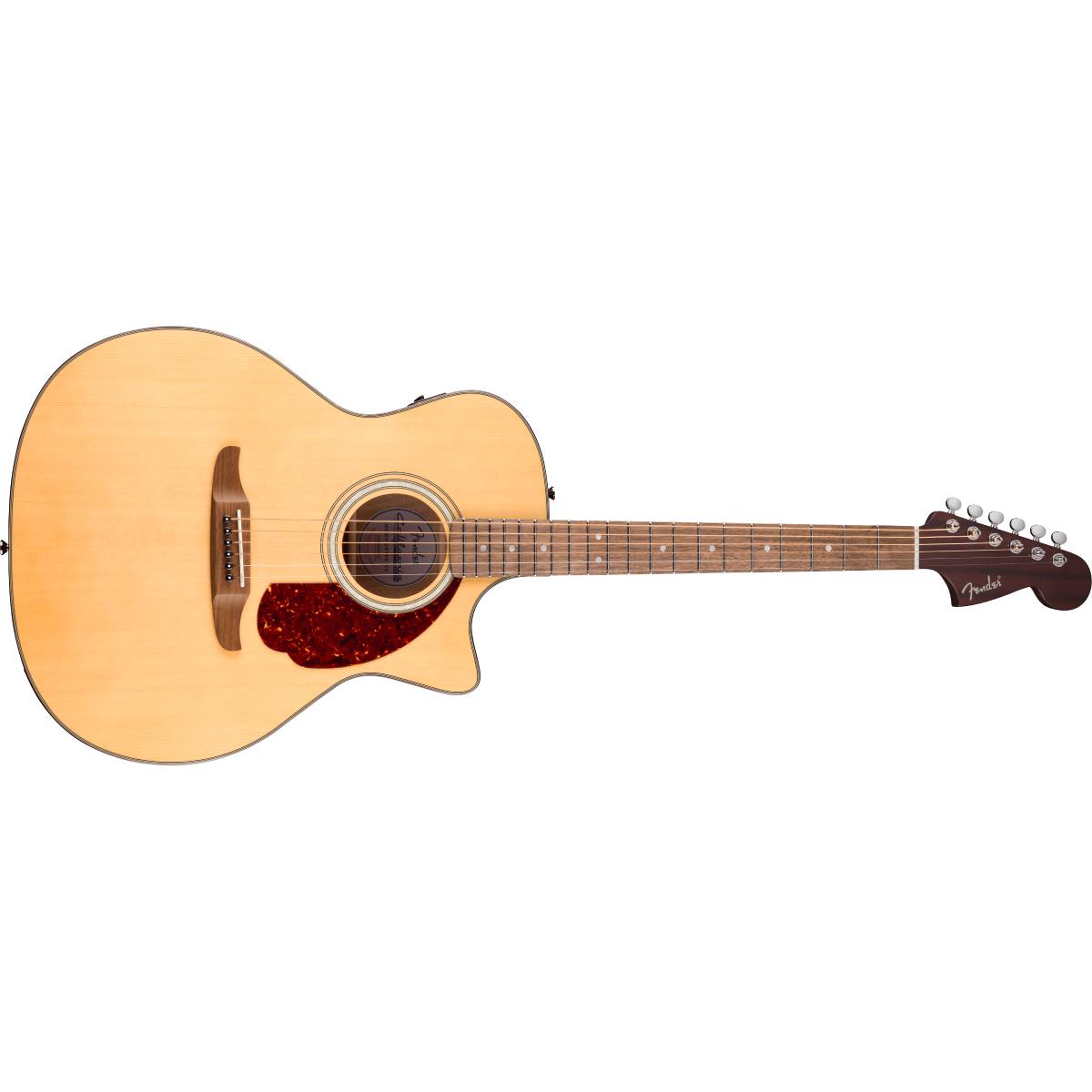 Fender California Deluxe Newporter CE Acoustic Guitar Natural w/ Pickup - 0974690521