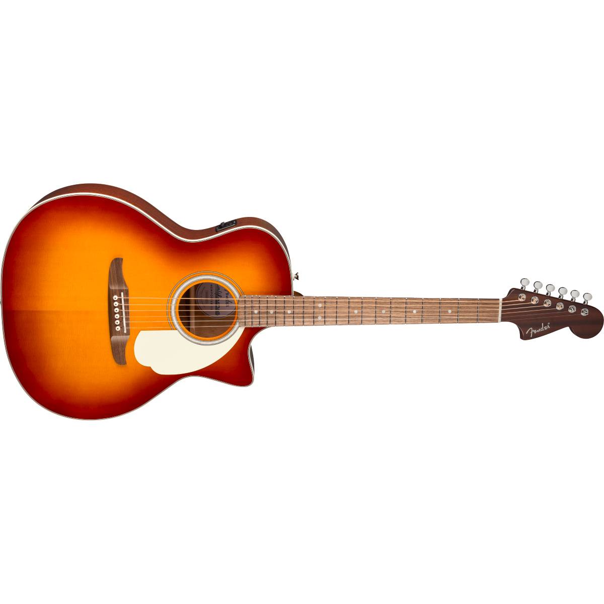 Fender California Deluxe Newporter CE Acoustic Guitar Sienna Sunburst w/ Pickup - 0974691547
