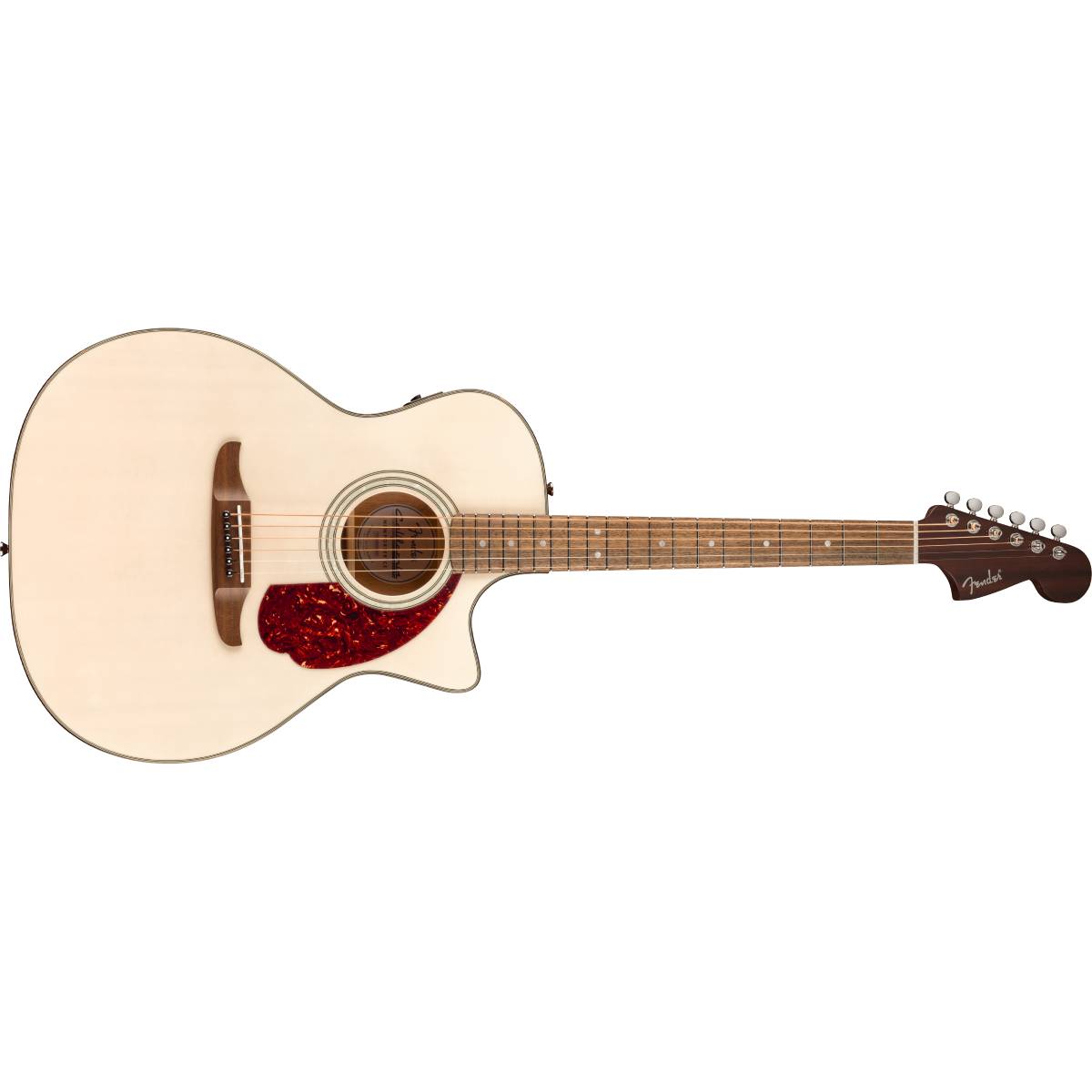 Fender California Deluxe Newporter CE Acoustic Guitar White Blonde w/ Pickup - 0974690501