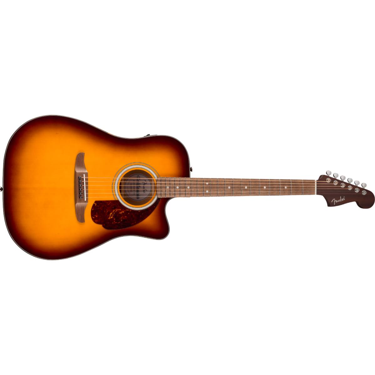 Fender California Deluxe Redondo CE Acoustic Guitar Honey Sunburst w/ Pickup - 0974620542