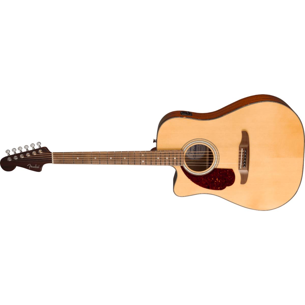 Fender California Deluxe Redondo CE Acoustic Guitar Left Handed Natural w/ Pickup - 0974620721