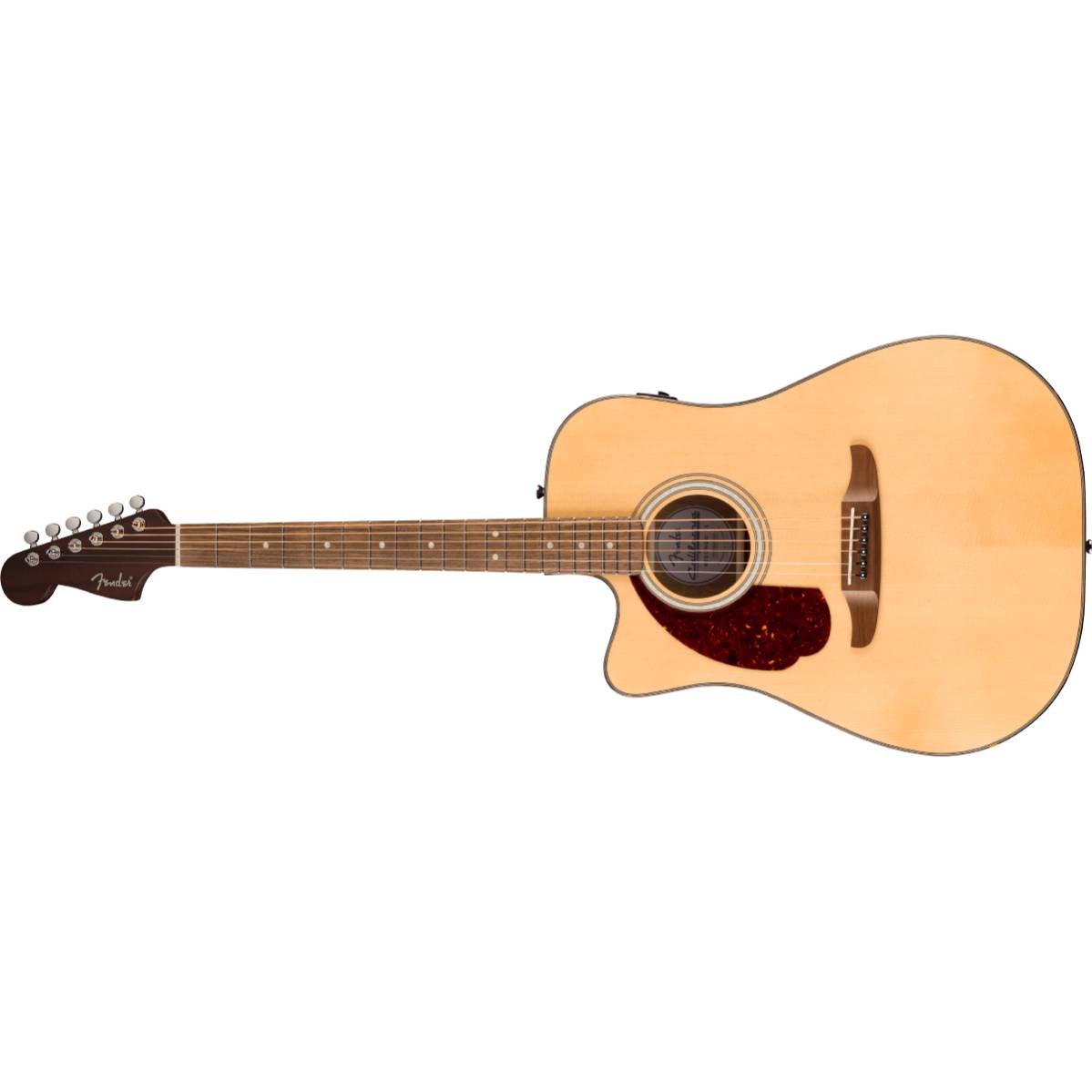 Fender California Deluxe Redondo CE Acoustic Guitar Left Handed Natural w/ Pickup - 0974620721