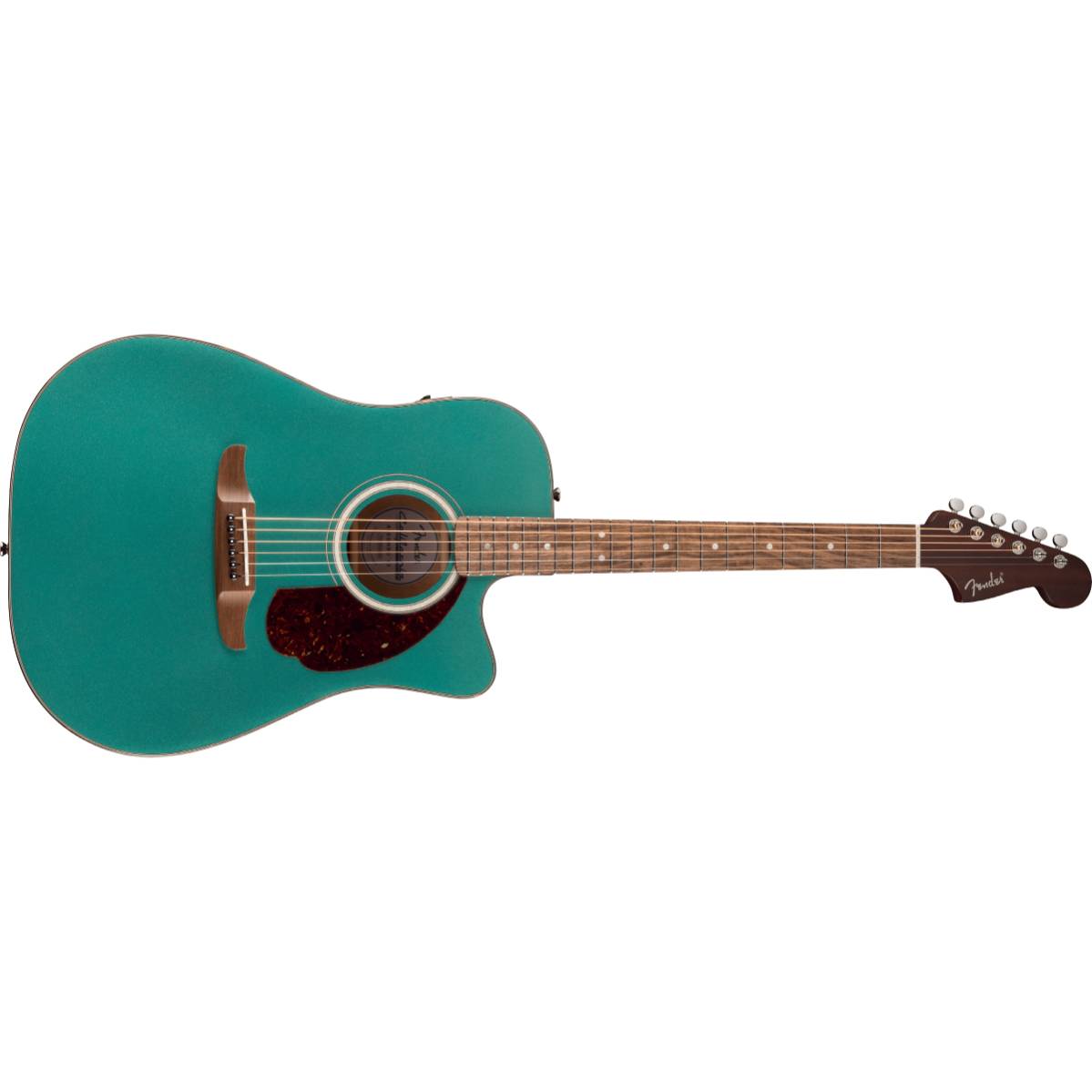 Fender California Deluxe Redondo CE Acoustic Guitar Sherwood Green w/ Pickup - 0974620546