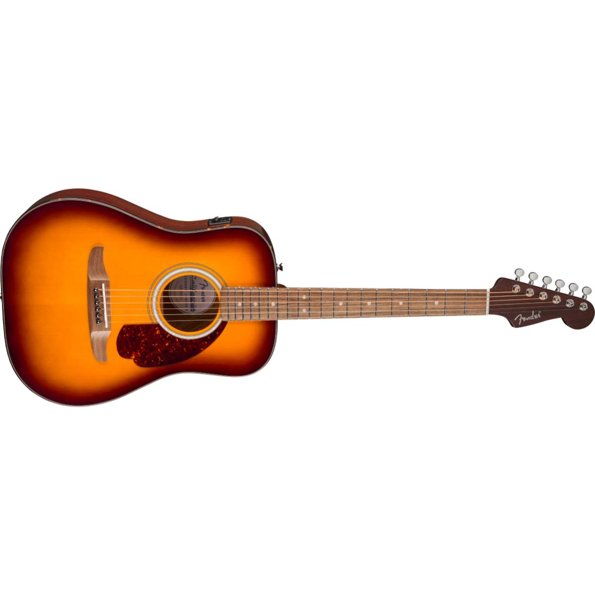 Fender California Deluxe Redondo Jr. E Acoustic Guitar Honey Sunburst w/ Pickup - 0974540542