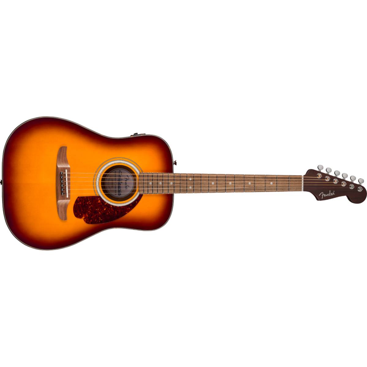 Fender California Deluxe Redondo Jr. E Acoustic Guitar Honey Sunburst w/ Pickup - 0974540542