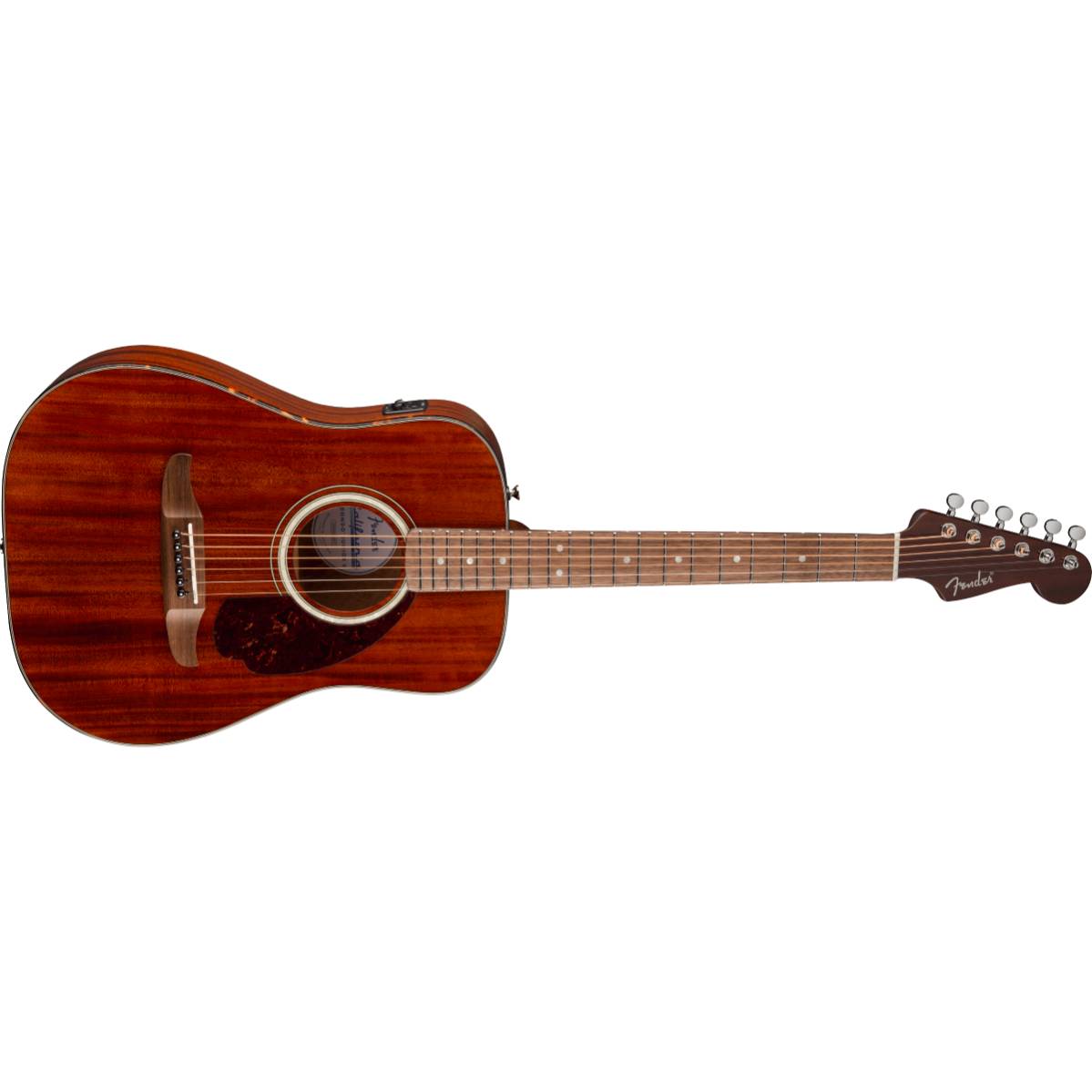 Fender California Deluxe Redondo Jr. E Mahogany Acoustic Guitar Natural w/ Pickup - 0974542521