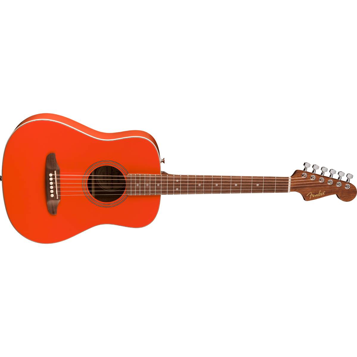 Fender California Standard Redondo Mini Acoustic Guitar Fiesta Red w/ Bag - 0974101140