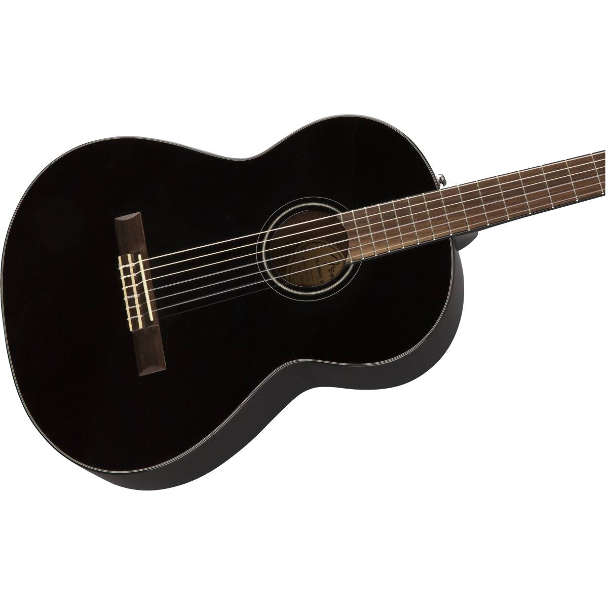 Fender CN-60S Classical Guitar Nylon String Acoustic Black - 0970160506