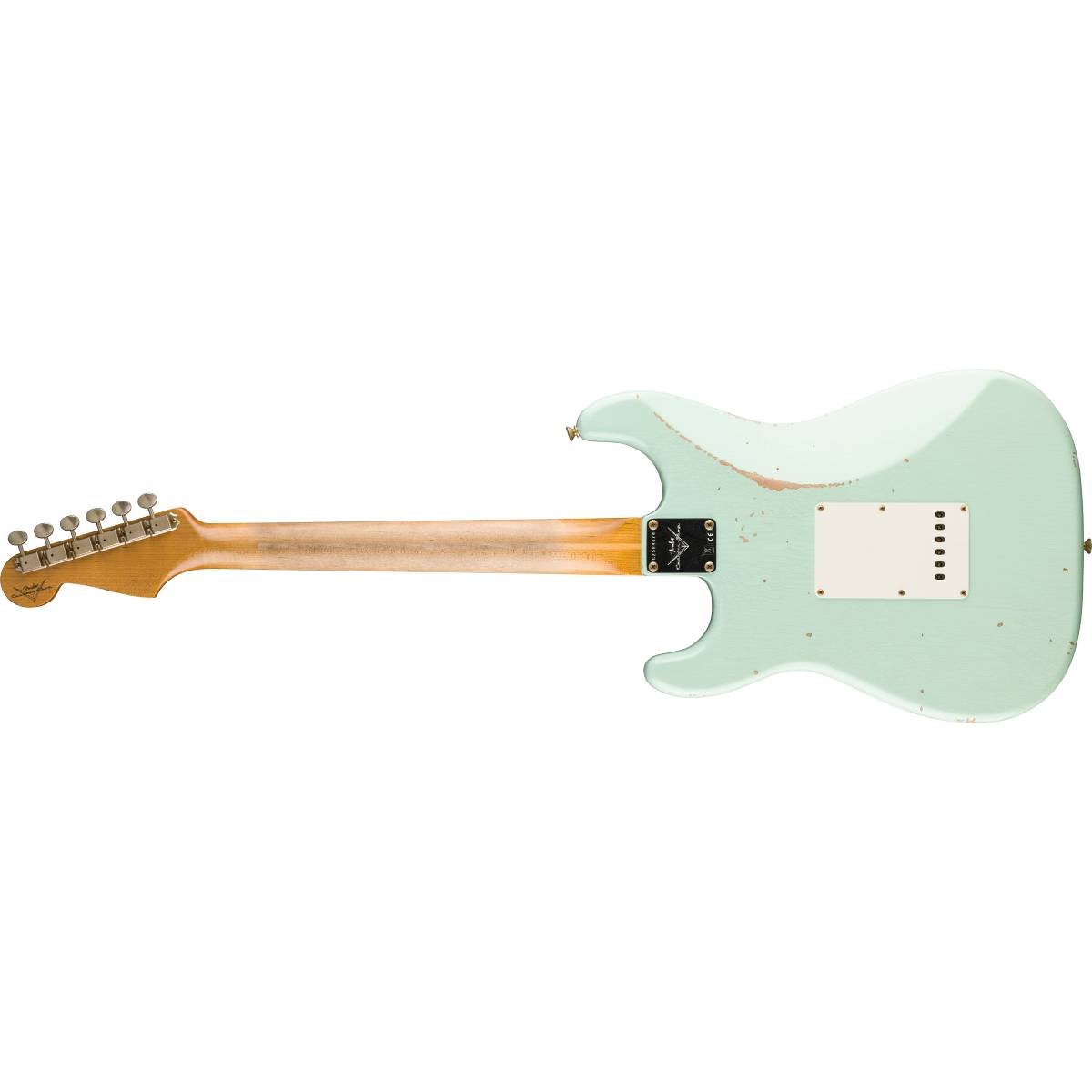 Fender Custom Shop 1957 Stratocaster Electric Guitar Faded Aged Surf Green - Relic - 9236910347