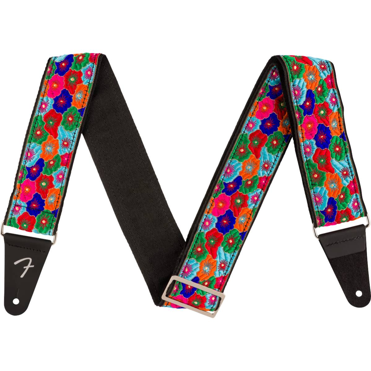Fender Guitar Strap Wild Bloom Blue 2inch - 0990639087
