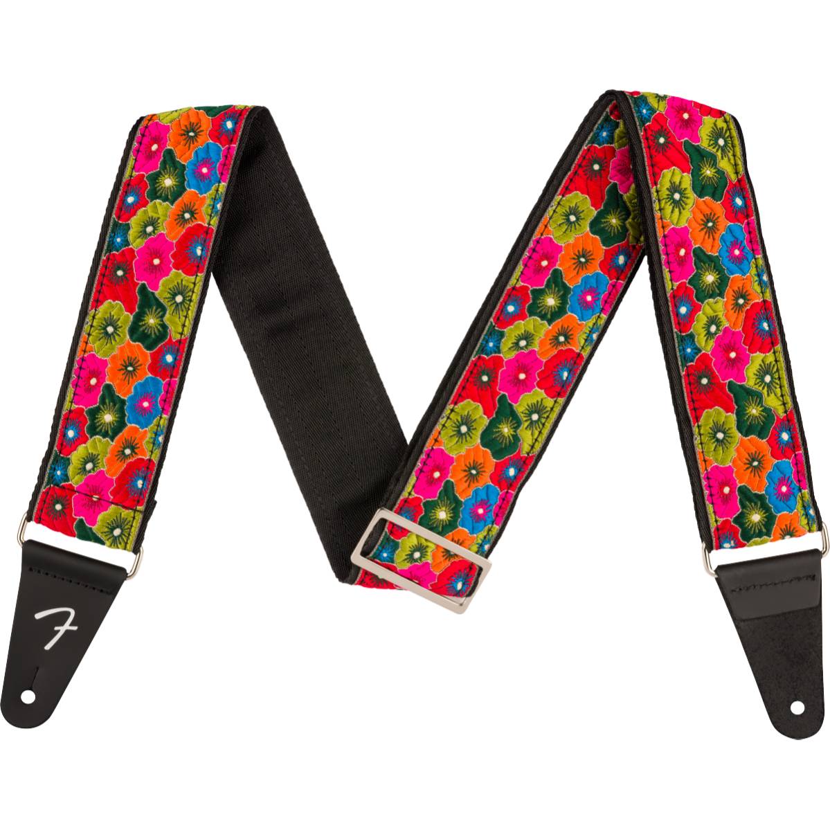 Fender Guitar Strap Wild Bloom Green 2inch - 0990639054