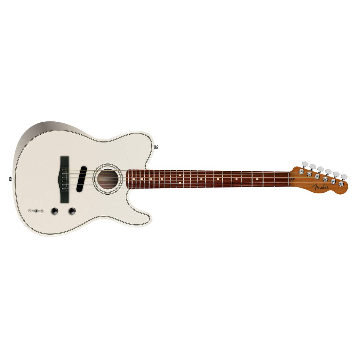 Fender Limited Edition Acoustasonic Standard Telecaster Guitar Arctic White - 0973113580