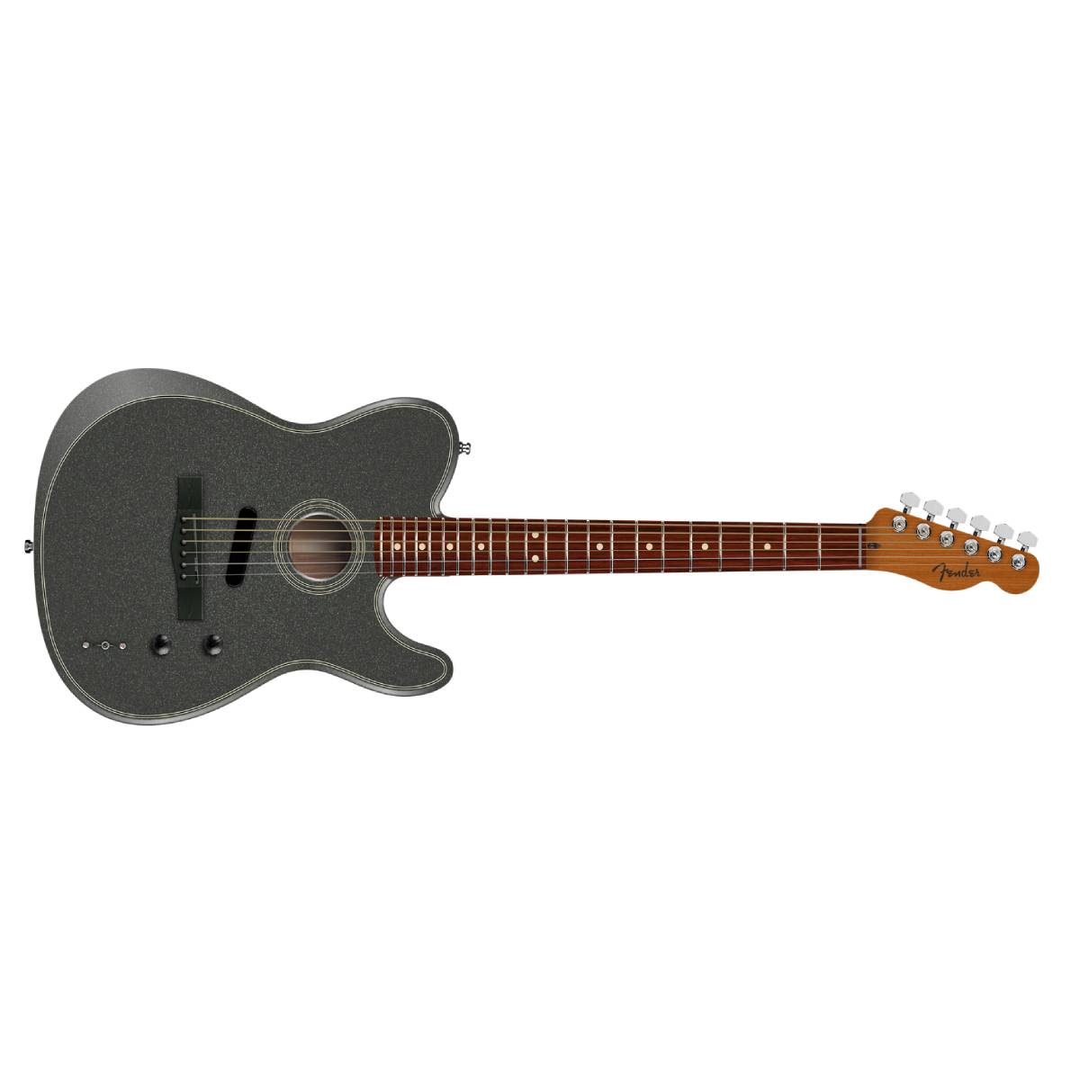 Fender Limited Edition Acoustasonic Standard Telecaster Guitar Charcoal Frost Metallic - 0973113569