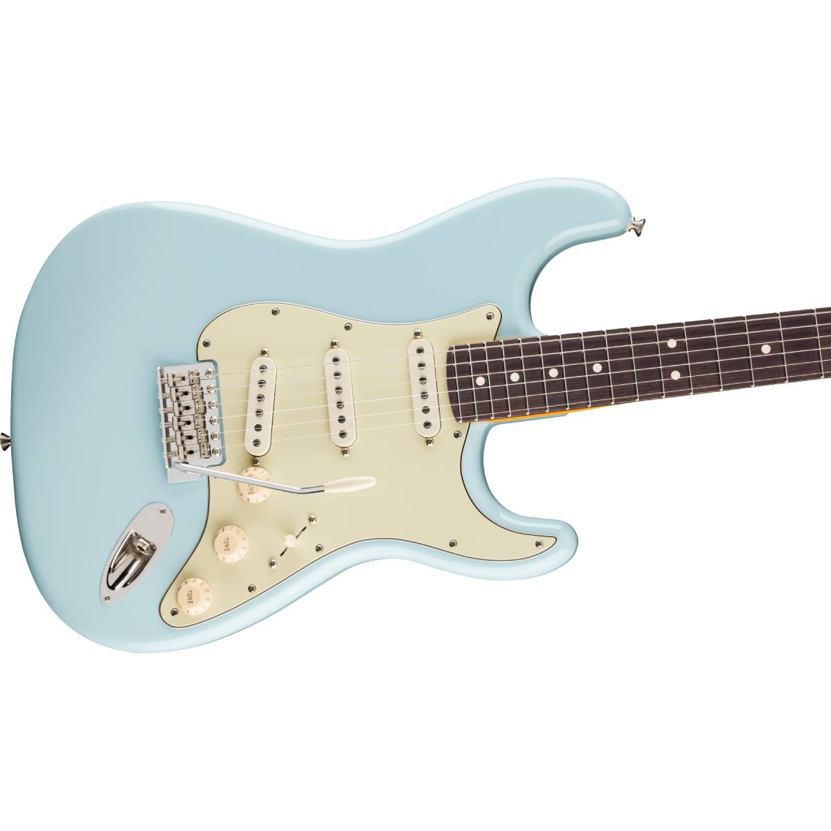 Fender Limited Edition American Professional Classic Stratocaster Electric Guitar Rosewood Fingerboard Daphne Blue w/ Silent System - 0175030304