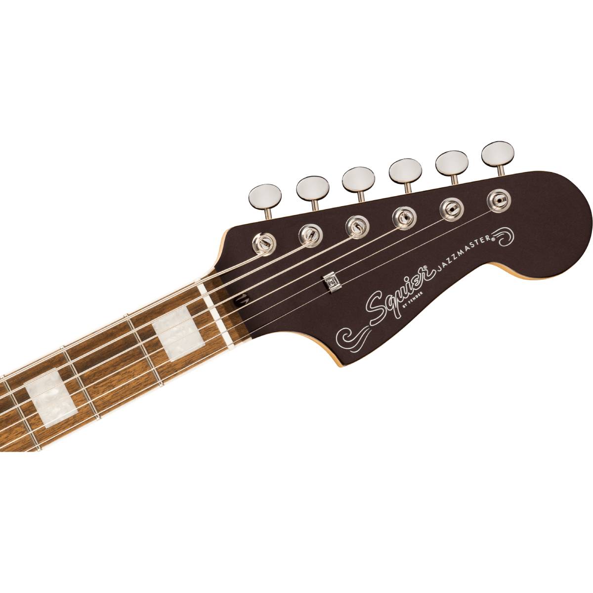 Fender Squier Paranormal Baritone Jazzmaster HH Electric Guitar Oxblood w/ Black Pickguard - 0377075593