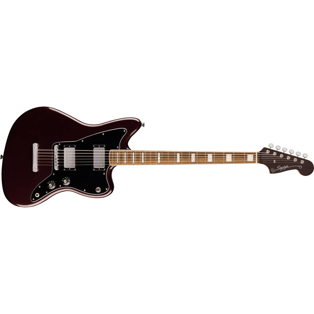 Fender Squier Paranormal Baritone Jazzmaster HH Electric Guitar Oxblood w/ Black Pickguard - 0377075593