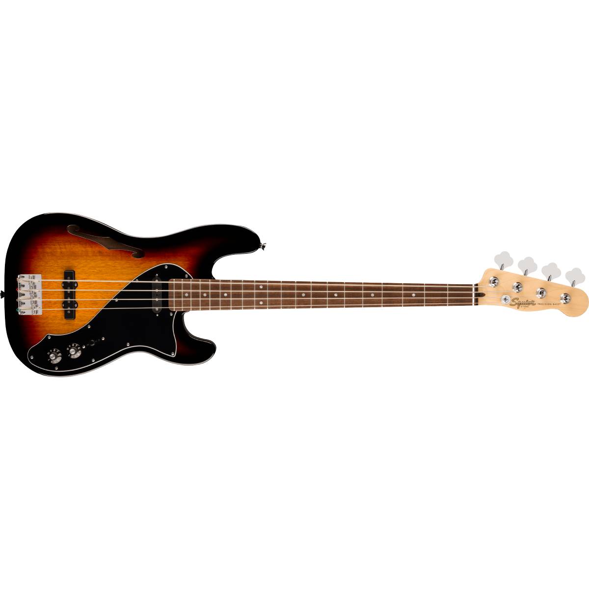 Fender Squier Paranormal Precision Bass Thinline SJ Electric Guitar 3-Color Sunburst w/ Black Pickguard - 0377112500
