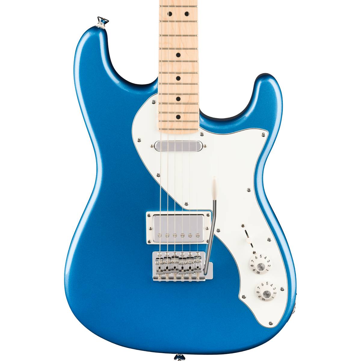 Fender Squier Paranormal Stratocaster Deluxe Electric Guitar Lake Placid Blue w/ Parchment Pickguard - 0377062502