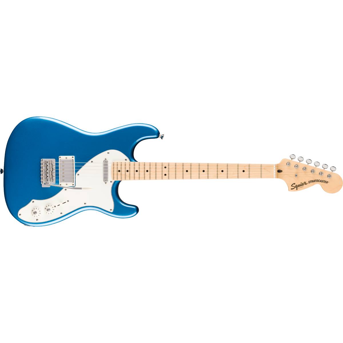 Fender Squier Paranormal Stratocaster Deluxe Electric Guitar Lake Placid Blue w/ Parchment Pickguard - 0377062502