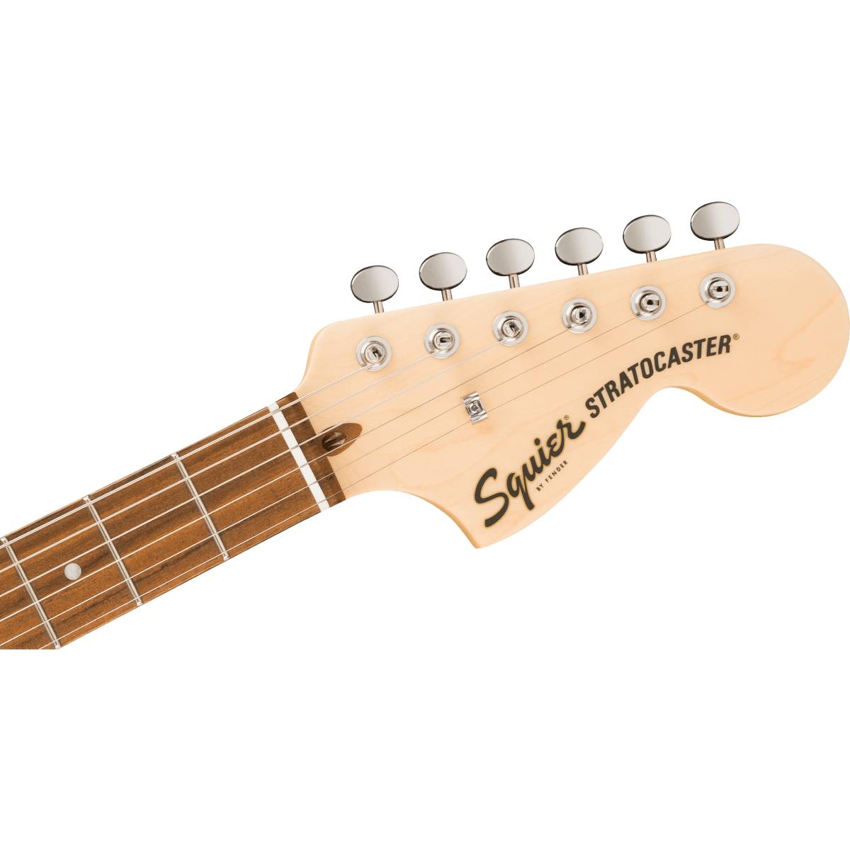 Fender Squier Paranormal Stratocaster Deluxe Electric Guitar Vintage White w/ Mint Pickguard - 0377060541