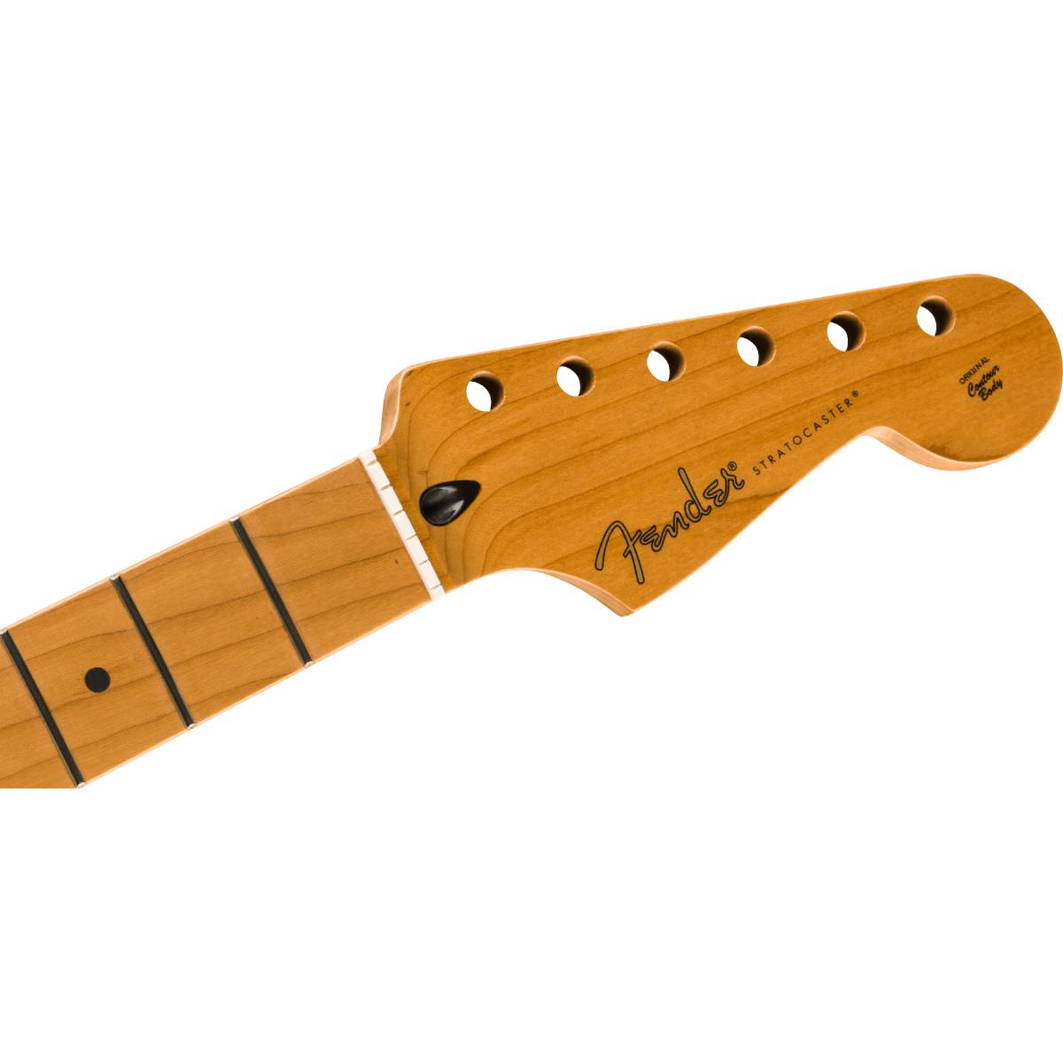 Fender Satin Roasted Maple Fat Stratocaster Neck, 22 Medium Jumbo Frets, 9.5inch, Maple, U Shape - 0990462920