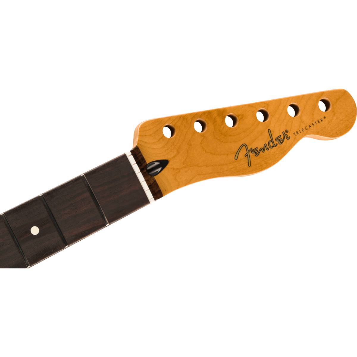 Fender Satin Roasted Maple Fat Telecaster Neck, 22 Medium Jumbo Frets, 9.5inch, Rosewood, U Shape - 0990360920