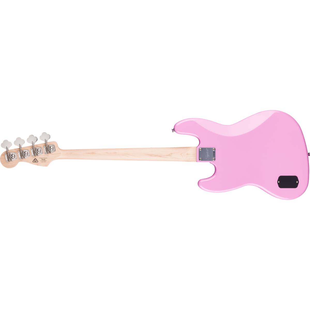 Fender Squier FSR Affinity Series Active Jazz Bass Guitar Flash Pink w/ Black Pickguard - 0378703555