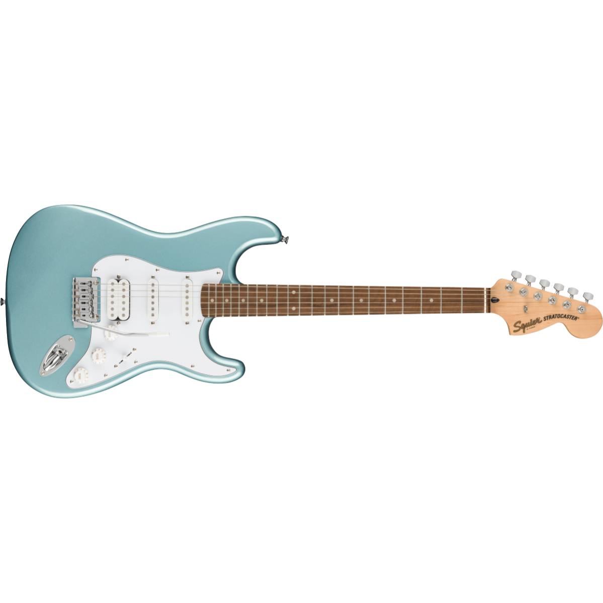 Fender Squier FSR Affinity Series Stratocaster HSS Electric Guitar Ice Blue Metallic w/ White Pickguard - 0378100583