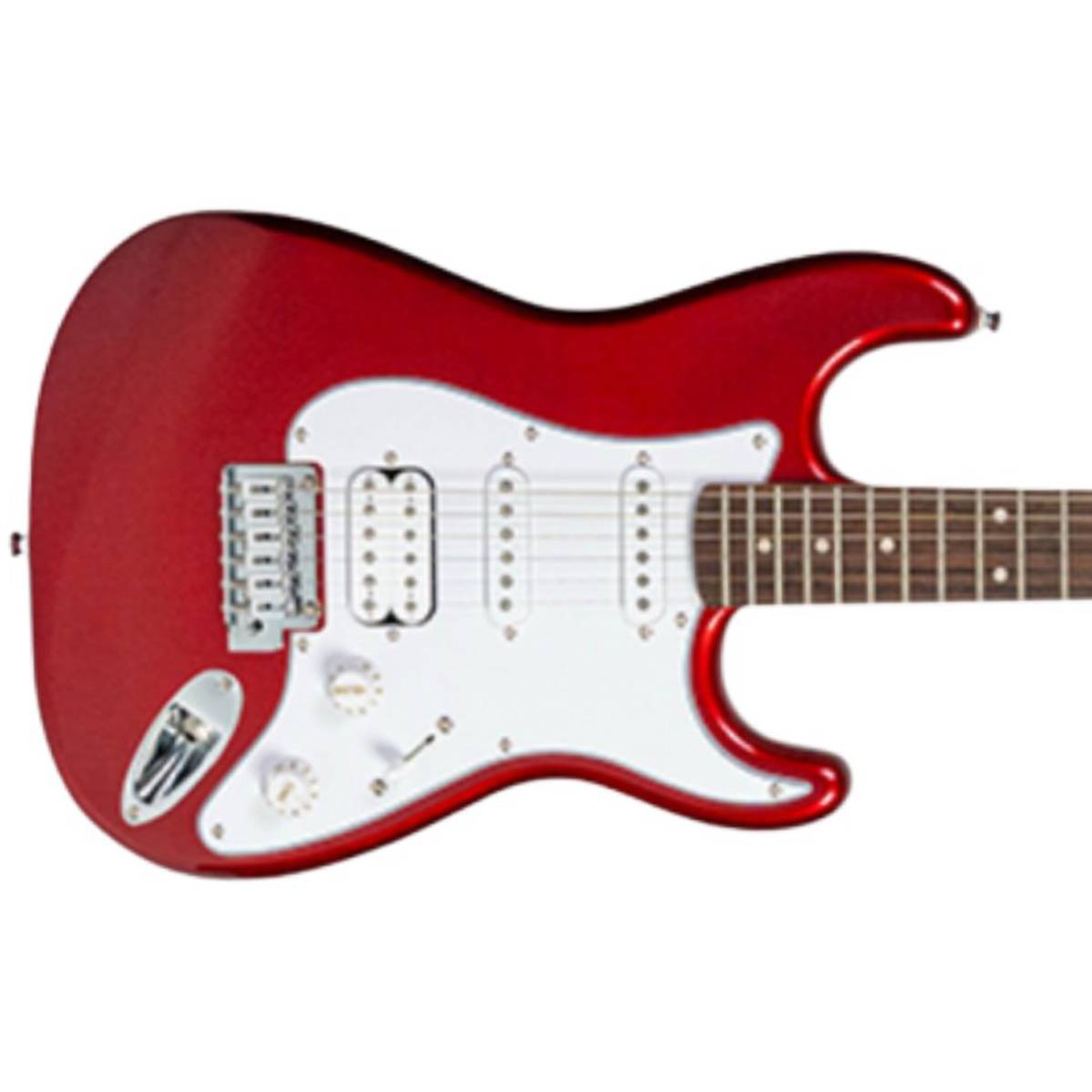 Fender Squier FSR Affinity Stratocaster Junior HSS Electric Guitar Candy Apple Red - 0378180509
