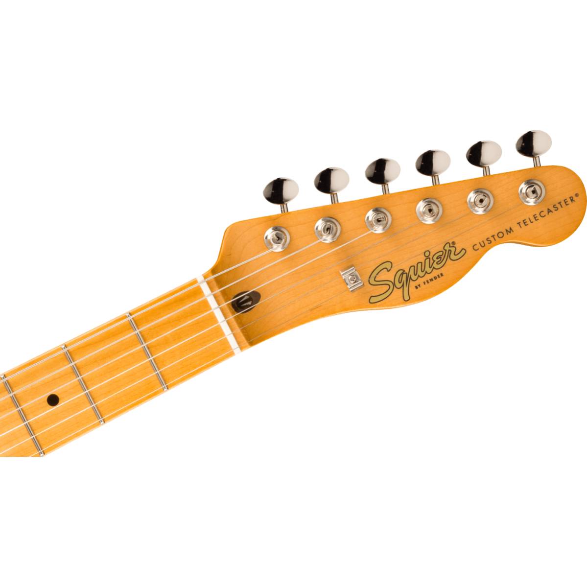 Fender Squier FSR Classic Vibe 60s Custom Telecaster SH Wide Range Electric Guitar Black w/ Gold Anodized Pickguard - 0374049506