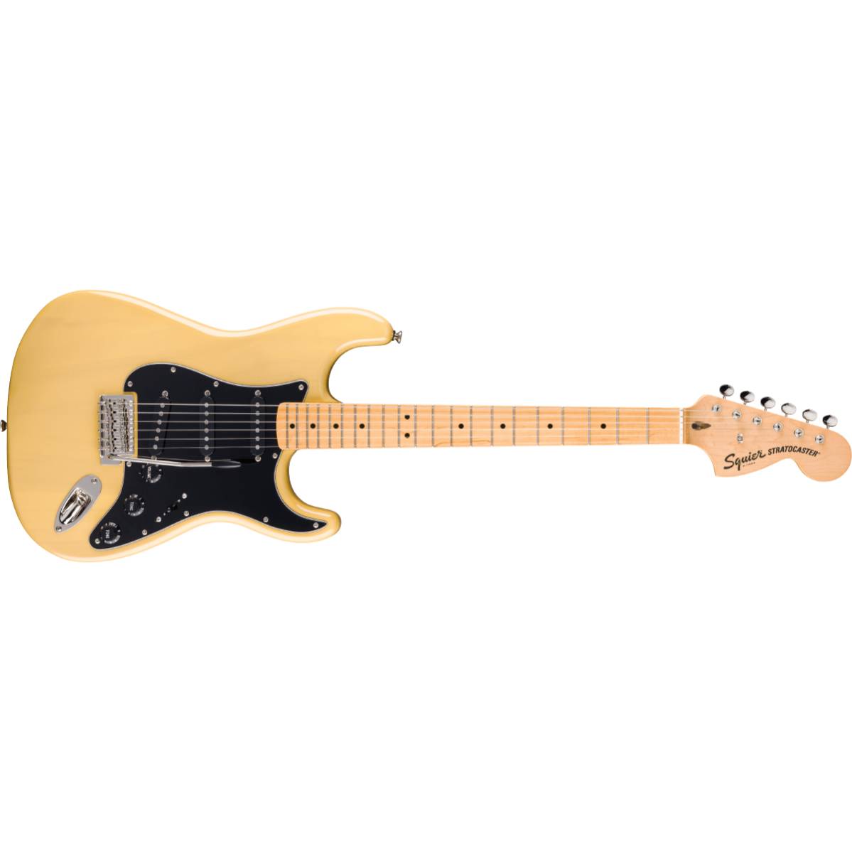 Fender Squier FSR Classic Vibe 70s Stratocaster Electric Guitar Vintage Blonde w/ Black Pickguard - 0374021907