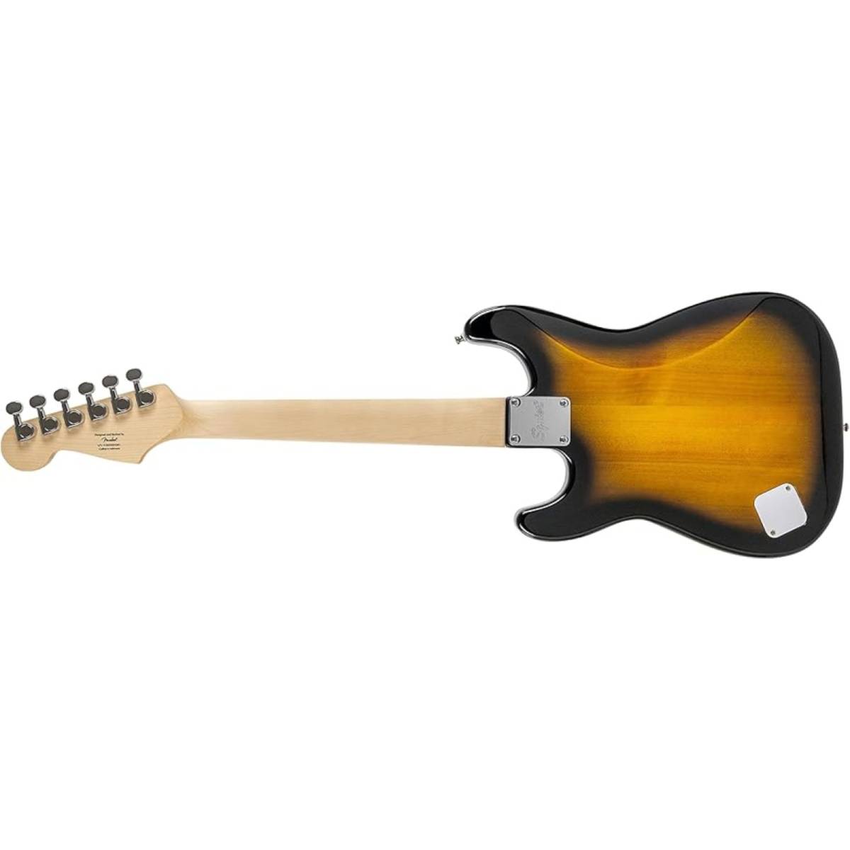 Fender Squier FSR Mini Stratocaster Electric Guitar Brown Sunburst w/ White Pickguard - 0370121532