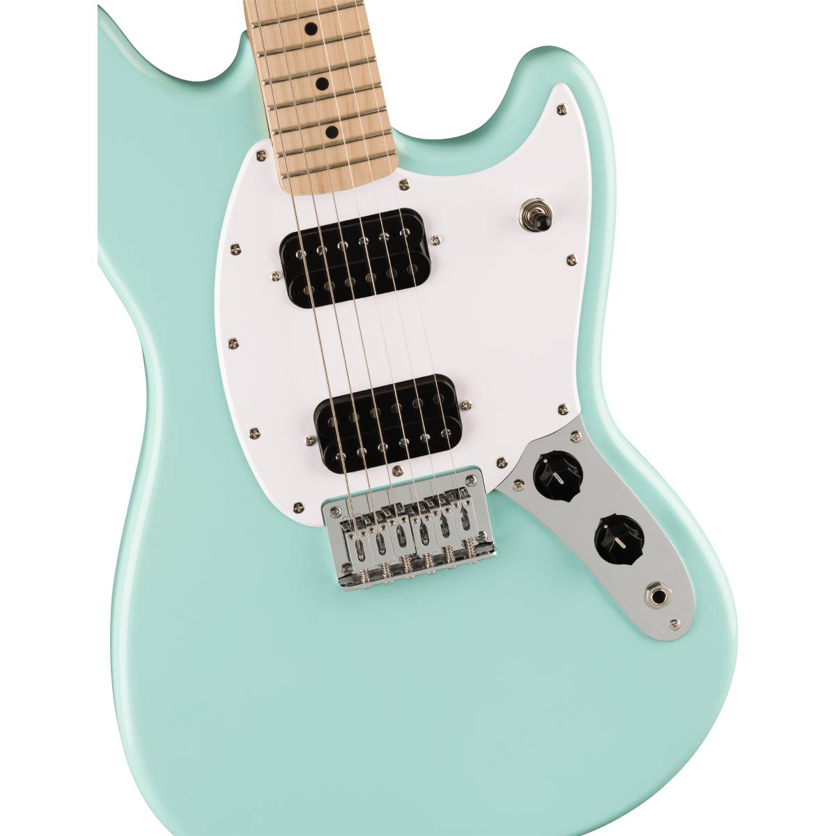 Fender Squier FSR Sonic Mustang HH Electric Guitar Sonic Blue w/ White Pickguard - 0373702572