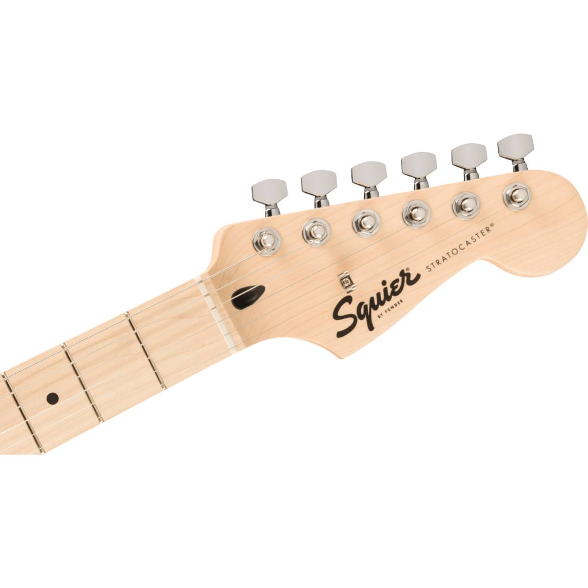 Fender Squier FSR Sonic Stratocaster Electric Guitar Black w/ Black Pickguard - 0373154506