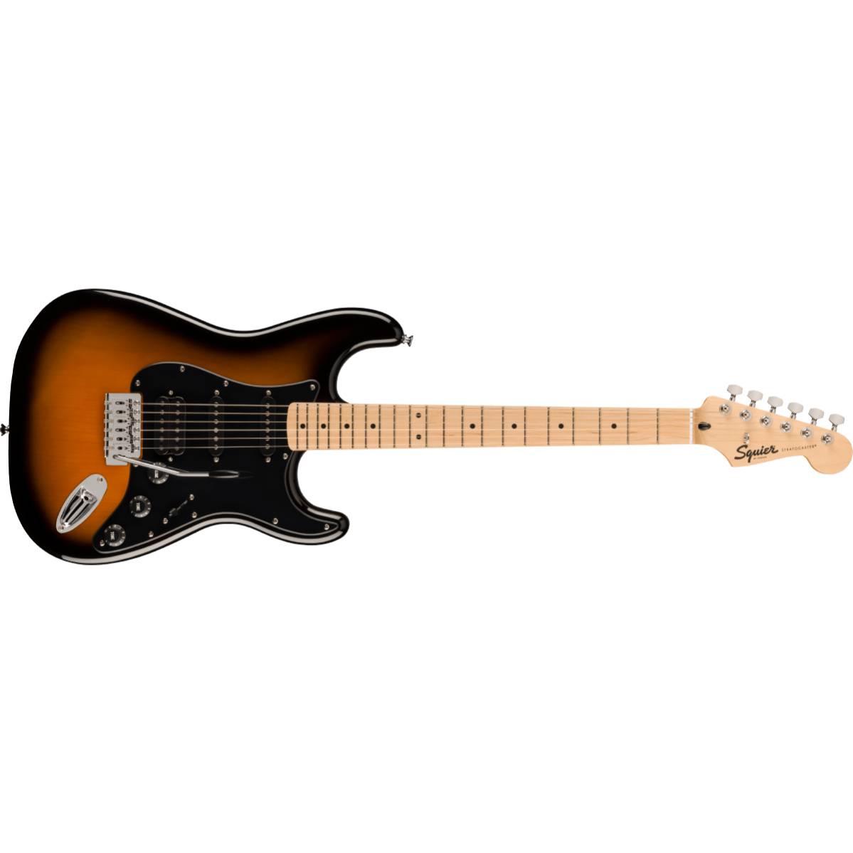 Fender Squier FSR Sonic Stratocaster HSS Electric Guitar 2-Color Sunburst w/ Black Pickguard - 0373203503