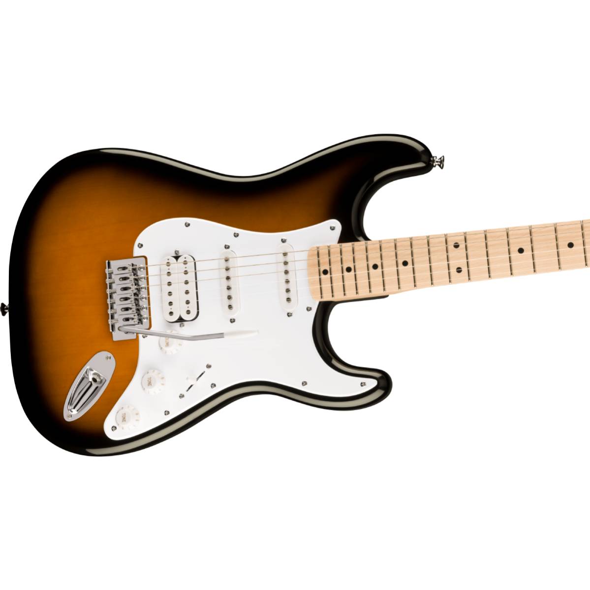Fender Squier FSR Sonic Stratocaster HSS Electric Guitar 2-Color Sunburst w/ White Pickguard - 0373202503