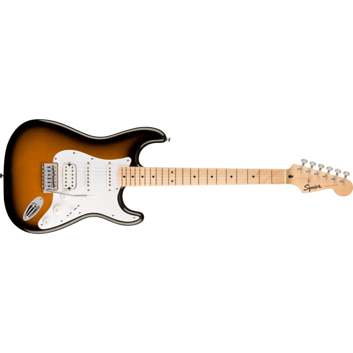 Fender Squier FSR Sonic Stratocaster HSS Electric Guitar 2-Color Sunburst w/ White Pickguard - 0373202503