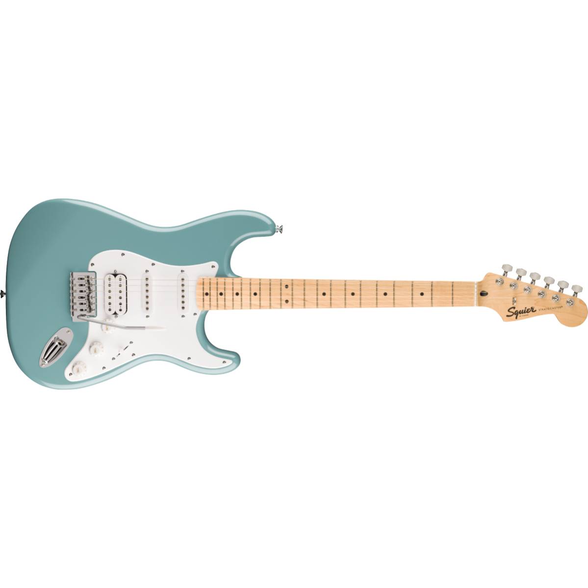 Fender Squier FSR Sonic Stratocaster HSS Electric Guitar Sonic Gray w/ White Pickguard - 0373202548