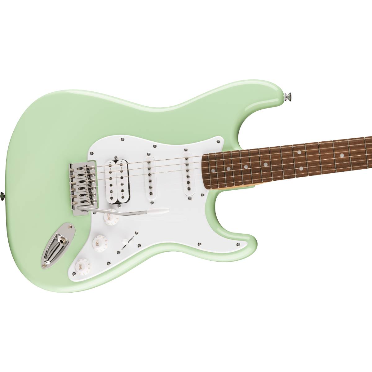 Fender Squier FSR Sonic Stratocaster HSS Electric Guitar Surf Green w/ White Pickguard - 0373200557