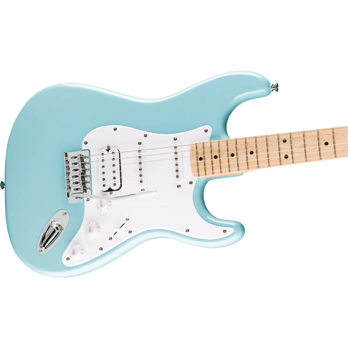 Fender Squier FSR Sonic Stratocaster HSS Electric Guitar Tropical Turquoise w/ White Pickguard - 0373202597