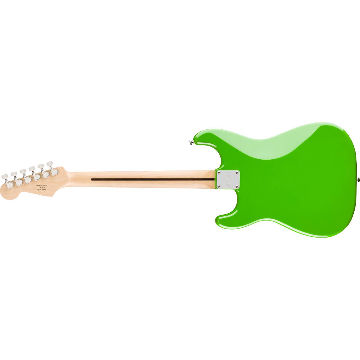 Fender Squier FSR Sonic Stratocaster HT H Lime Green Electric Guitar w/ White Pickguard - 0373302535