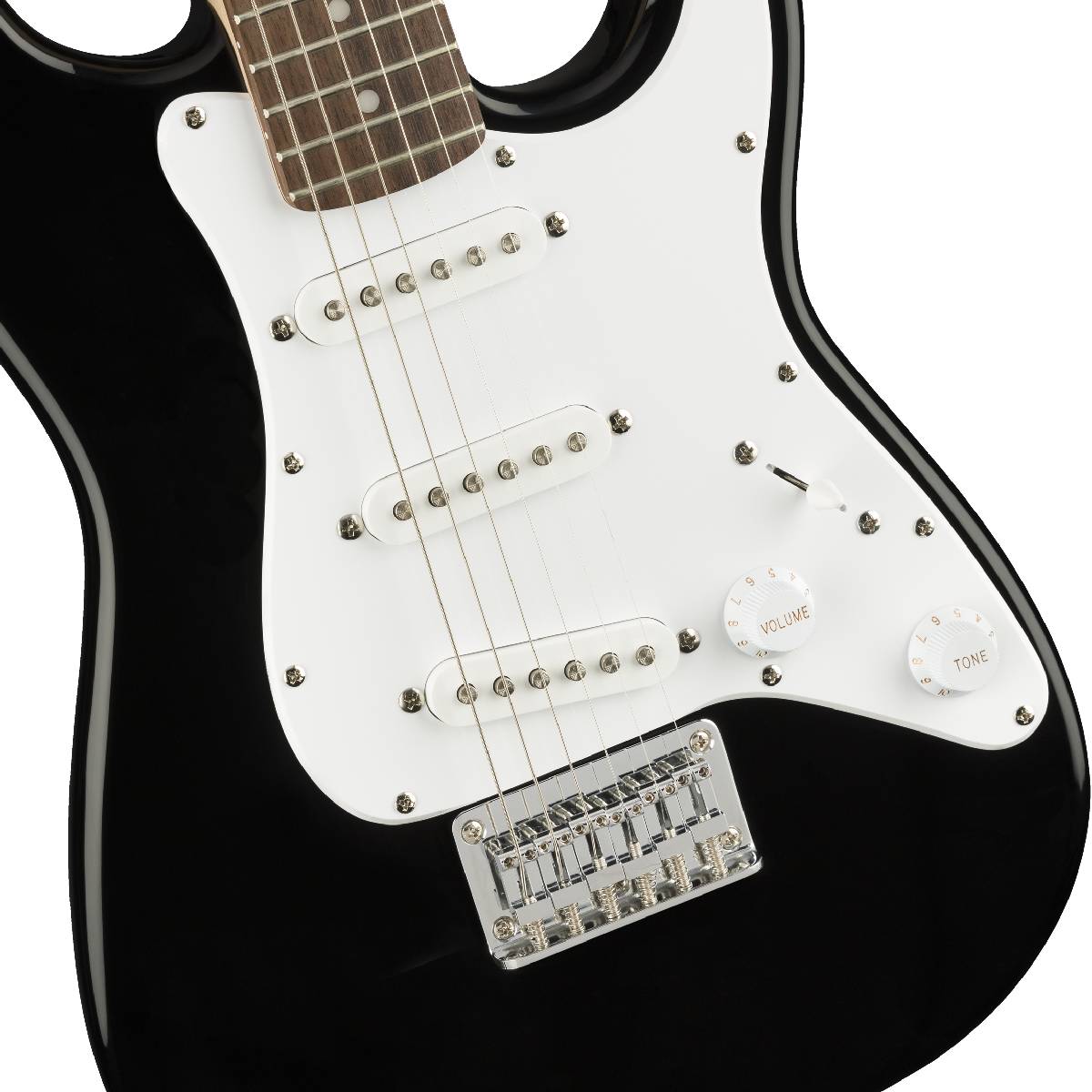 Fender Squier Mini Stratocaster Electric Guitar 3/4 Size Black - 0370121506