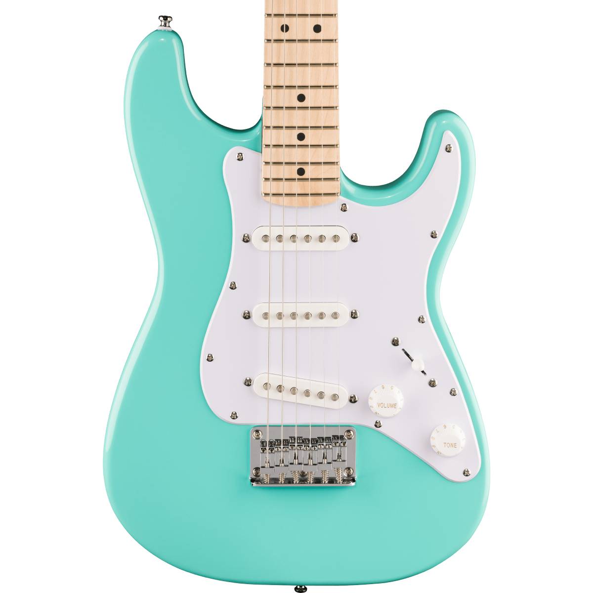 Fender Squier Mini Stratocaster Electric Guitar 3/4 Size Sea Foam Green - 0370122549