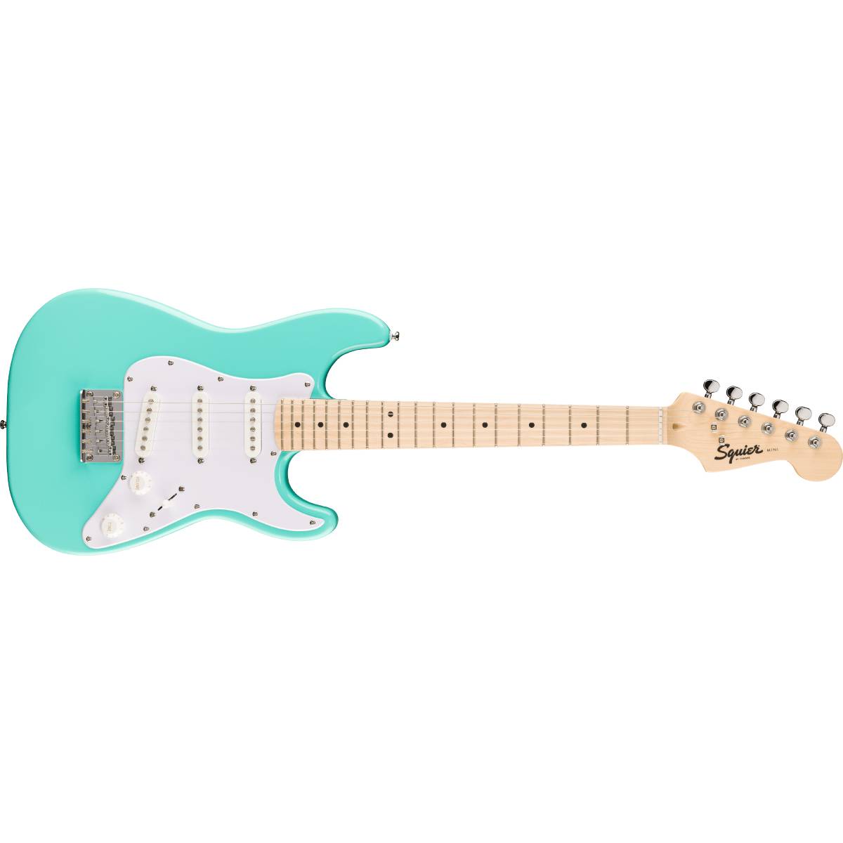Fender Squier Mini Stratocaster Electric Guitar 3/4 Size Sea Foam Green - 0370122549
