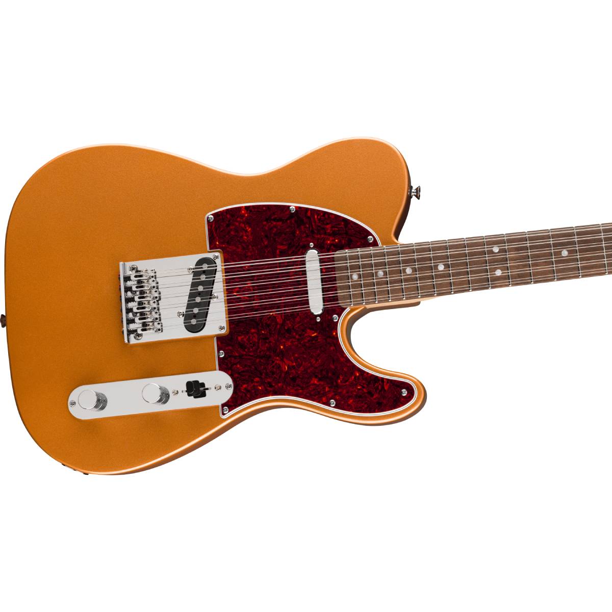 Fender Squier Paranormal Troy Van Leeuwen Telecaster XII Electric Guitar 12-String Copper w/ Tortoiseshell Pickguard - 0371030594
