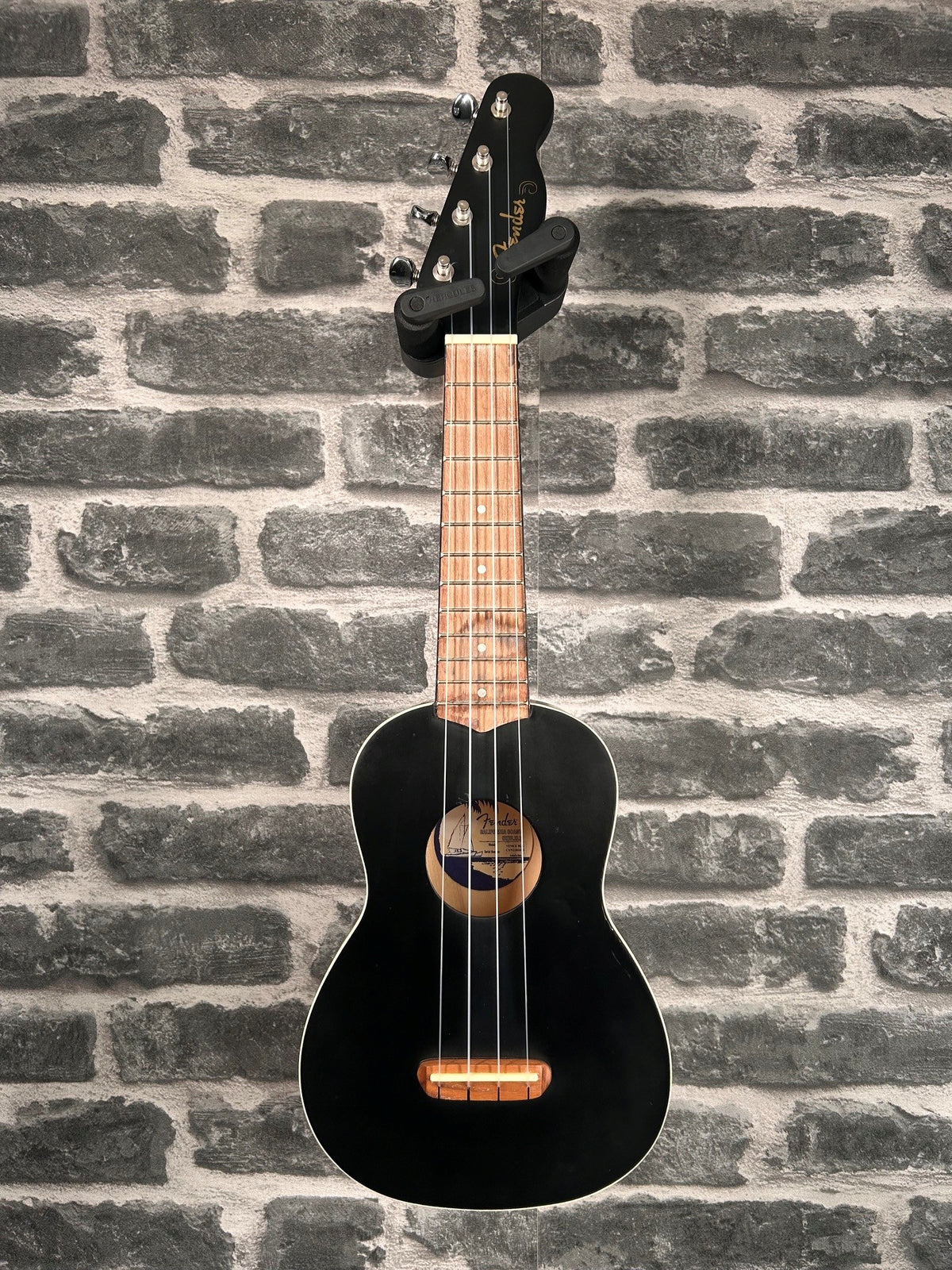 Fender Venice Soprano Ukulele Black Uke - 0971610706 - EX-DISPLAY