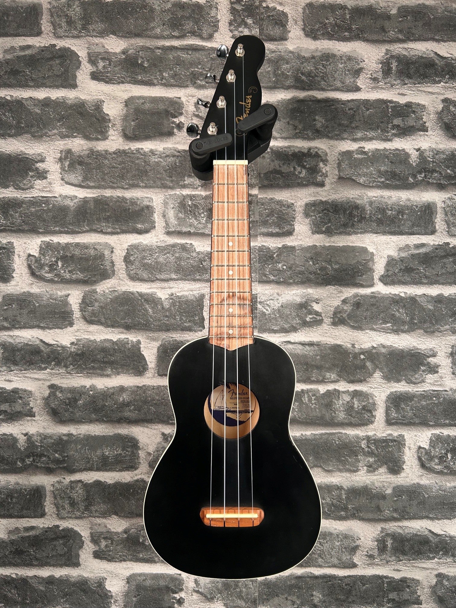 Fender Venice Soprano Ukulele Black Uke - 0971610706 - EX-DISPLAY