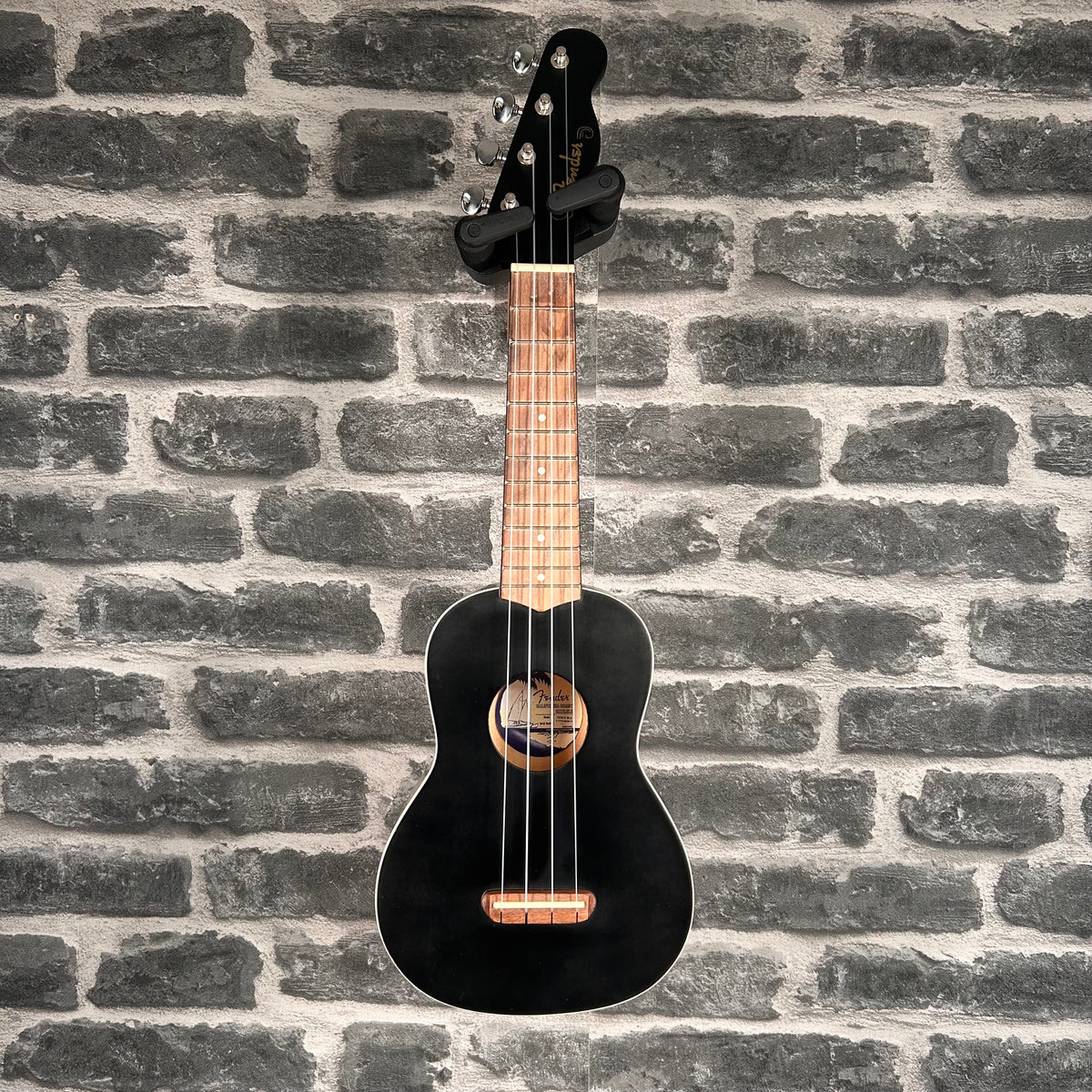 Fender Venice Soprano Ukulele Black Uke - 0971610706 - MINOR BLEMISH